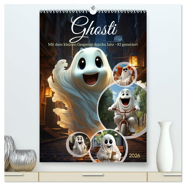 Produktbild: Ghosti (hochwertiger Premium Wandkalender 2026 DIN A2 hoch), Kunstdruck in Hochglanz