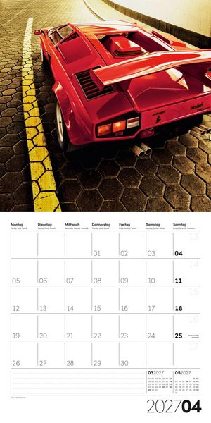 Produktbild: Die Farbe Rot Kalender 2027 - 30x30 - Art12
