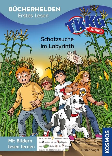 Produktbild: TKKG Junior, B&uuml;cherhelden, Erstes Lesen, Schatzsuche im Labyrinth