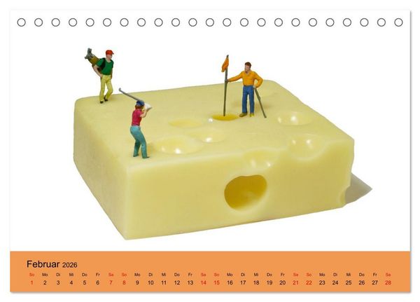 Produktbild: Little Art Food Kunstkalender (Tischkalender 2026 DIN A5 quer), CALVENDO Monatskalender