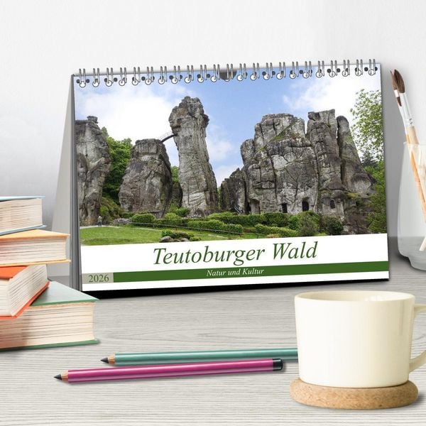 Produktbild: Teutoburger Wald - Natur und Kultur (Tischkalender 2026 DIN A5 quer), CALVENDO Monatskalender