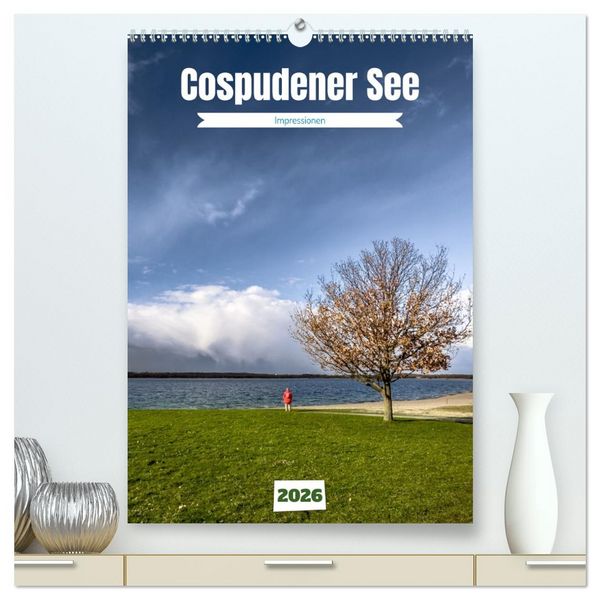Produktbild: Cospudener See (hochwertiger Premium Wandkalender 2026 DIN A2 hoch), Kunstdruck in Hochglanz
