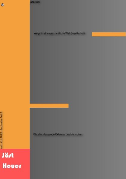 Produktbild: Aufbruch - Wege in eine ganzheitliche WeltGesellschaft