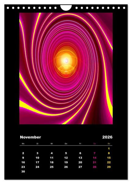Produktbild: Energie-Spiralen 2026 (Wandkalender 2026 DIN A4 hoch), CALVENDO Monatskalender