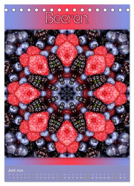 Produktbild: Kulinarische Mandalas (Tischkalender 2026 DIN A5 hoch), CALVENDO Monatskalender