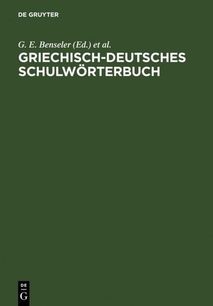 Produktbild: Griechisch-deutsches Schulw&ouml;rterbuch