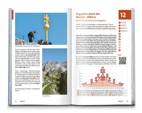 Produktbild: KOMPASS Wanderf&uuml;hrer Zugspitze, Werdenfelser Land, 60 Touren mit Extra-Tourenkarte