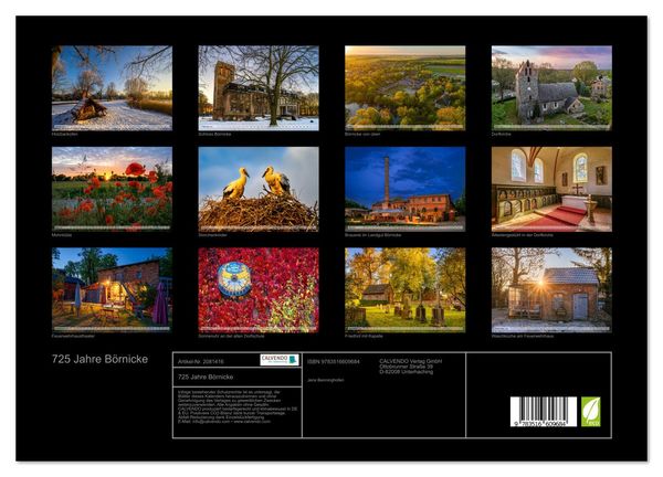 Produktbild: 725 Jahre B&ouml;rnicke (hochwertiger Premium Wandkalender 2026 DIN A2 quer), Kunstdruck in Hochglanz