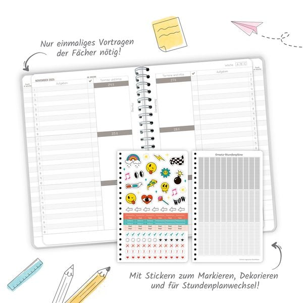 Produktbild: Trötsch Gymnasialplaner Dark 25/26