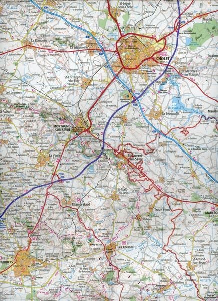 Produktbild: IGN 1 : 100 000 Cholet Niort