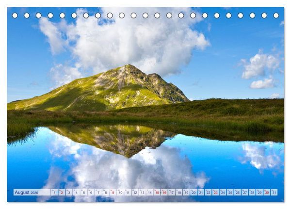 Produktbild: Piesendorf & Niedernsill (Tischkalender 2026 DIN A5 quer), CALVENDO Monatskalender