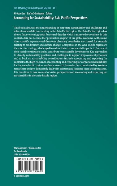 Produktbild: Accounting for Sustainability: Asia Pacific Perspectives