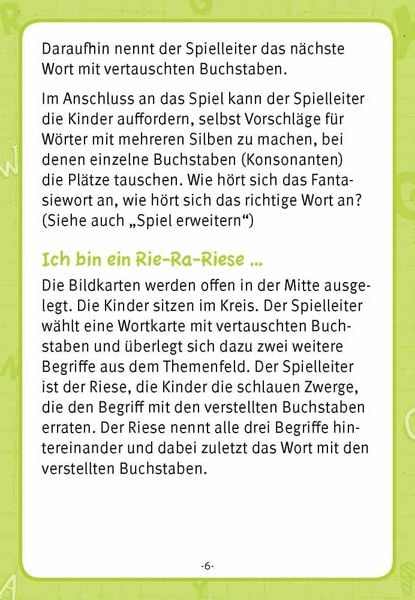 Produktbild: Laschwappen und Kiezematze. Vertauschte Buchstaben
