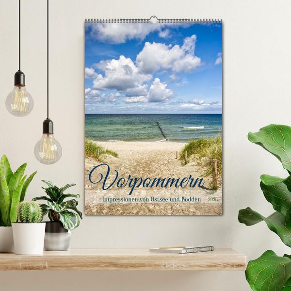 Produktbild: Vorpommern, Impressionen von Ostsee und Bodden (Wandkalender 2026 DIN A2 hoch), CALVENDO Monatskalender