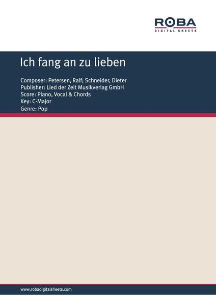 Produktbild: Ich fang an zu lieben