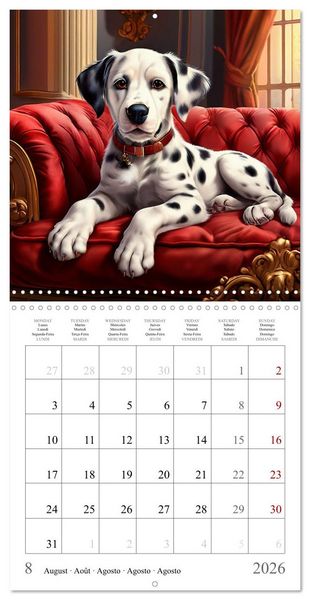 Produktbild: Dogs - Cute House Pets (Wall Calendar 2026 12 &times; 12 Inch) CALVENDO 12 Month Wall Calendar