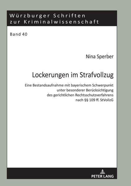 Produktbild: Lockerungen im Strafvollzug