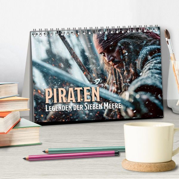 Produktbild: Piraten - Legenden der sieben Meere (Tischkalender 2027 DIN A5 quer), CALVENDO Monatskalender