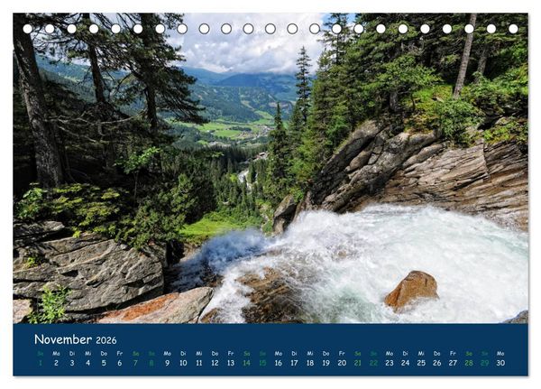 Produktbild: Bergwelt Hohe Tauern - Wandergenuss in alpiner Landschaft (Tischkalender 2026 DIN A5 quer), CALVENDO Monatskalender