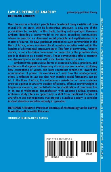 Produktbild: Law as Refuge of Anarchy