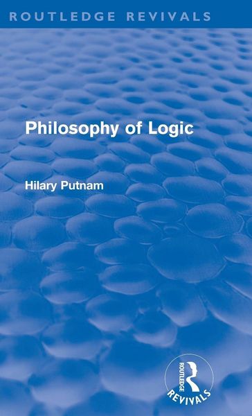 Produktbild: Philosophy of Logic (Routledge Revivals)