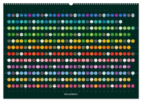 Produktbild: Perlenkalender (hochwertiger Premium Wandkalender 2027 DIN A2 quer), Kunstdruck in Hochglanz