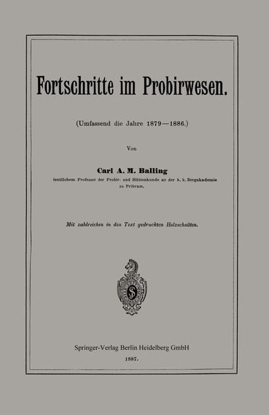 Produktbild: Fortschritte im Probirwesen