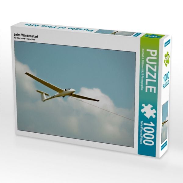 CALVENDO Puzzle beim Windenstart | 1000 Teile Lege-Größe 64x48cm Foto-Puzzle für glückliche Stunden