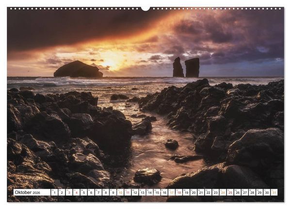 Produktbild: Azoren &ndash; Paradies im Atlantik (hochwertiger Premium Wandkalender 2026 DIN A2 quer), Kunstdruck in Hochglanz