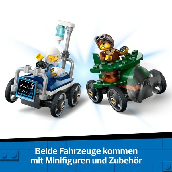 LEGO City Flugzeug vs. Krankenhausbett - Seifenkisten Spielzeug 60459