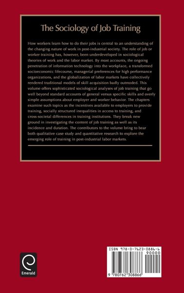 Produktbild: The Sociology of Job Training