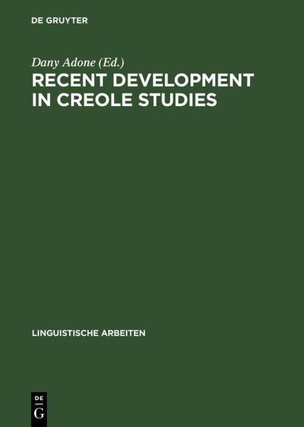 Produktbild: Recent Development in Creole Studies