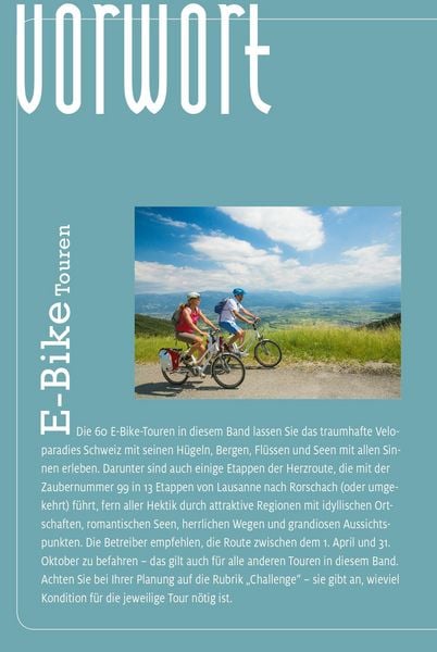 Produktbild: K&uuml;mmerly+Frey Erlebnis Schweiz E-Bike Touren - Velof&uuml;hrer