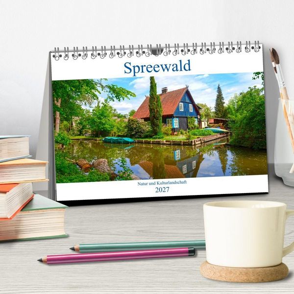 Produktbild: Spreewald Natur und Kulturlandschaft (Tischkalender 2027 DIN A5 quer), CALVENDO Monatskalender