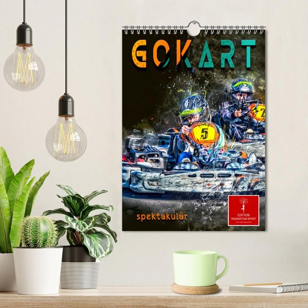 Produktbild: Gokart spektakul&auml;r (Wandkalender 2026 DIN A4 hoch), CALVENDO Monatskalender