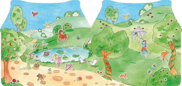 Produktbild: Prinzessinnenschloss - Stickern, Malen, Gestalten