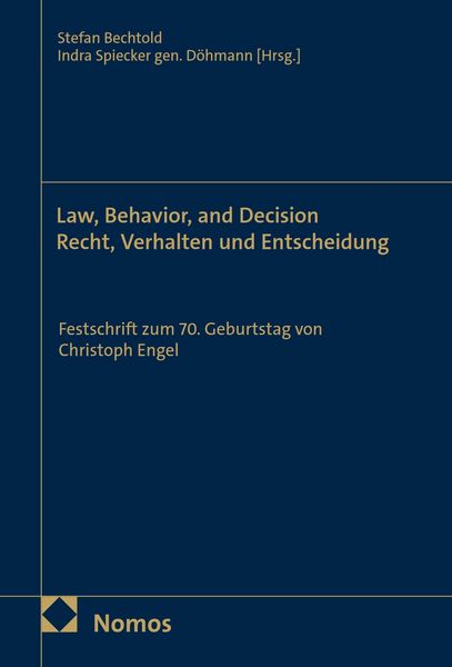Produktbild: Law, Behavior, and Decision - Recht, Verhalten und Entscheidung