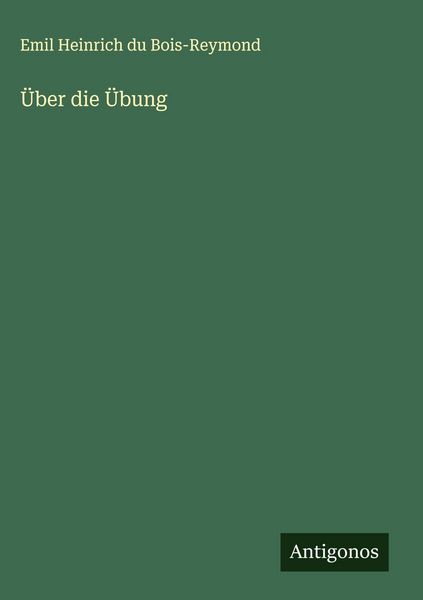 Produktbild: &Uuml;ber die &Uuml;bung