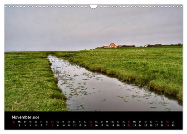 Produktbild: Zeit f&uuml;r... Insel Neuwerk - Himmel, Deiche, Watt und Meer (Wandkalender 2026 DIN A3 quer), CALVENDO Monatskalender
