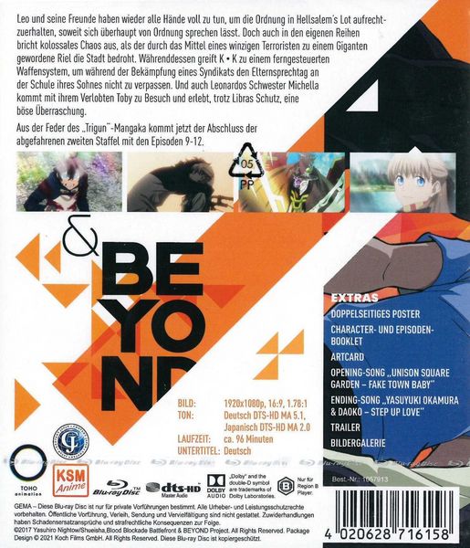 Produktbild: Blood Blockade Battlefront - Staffel 2 - Vol.3 (Ep. 9-12) (Limited Edition)