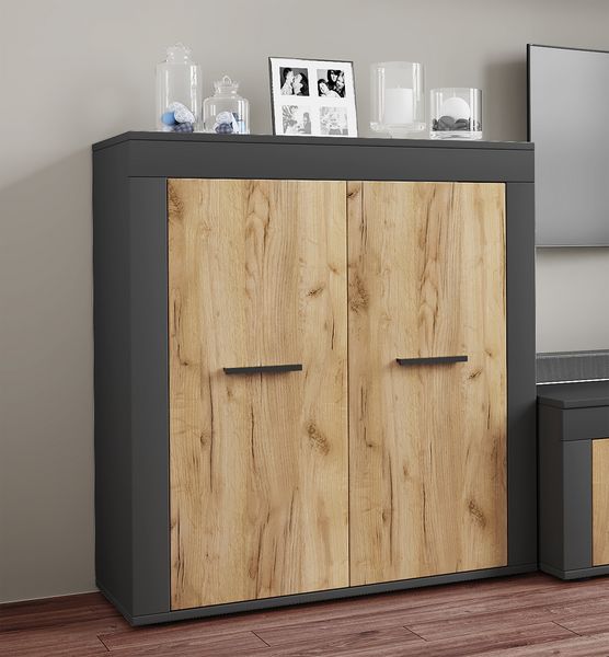 Produktbild: Holz Kommode Sideboard Anrichte Usilo 2 Dreht&uuml;ren