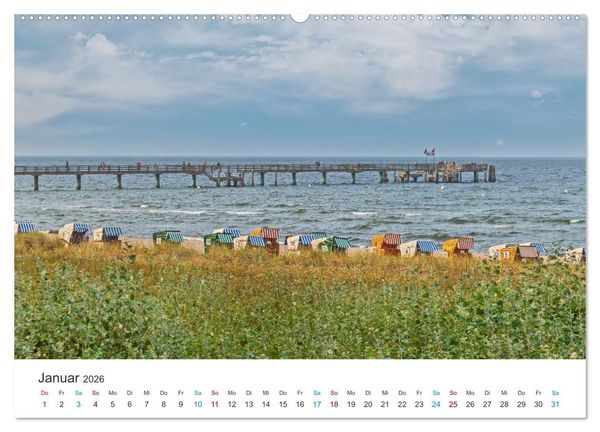 Produktbild: Ostseebad Boltenhagen (hochwertiger Premium Wandkalender 2026 DIN A2 quer), Kunstdruck in Hochglanz