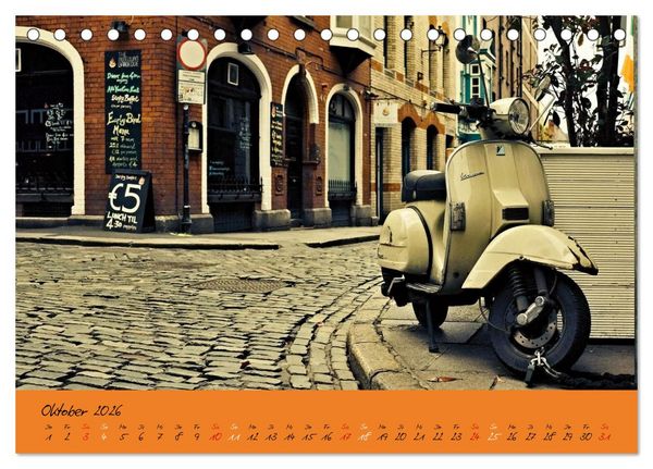 Produktbild: Vespa Liebe (Tischkalender 2026 DIN A5 quer), CALVENDO Monatskalender