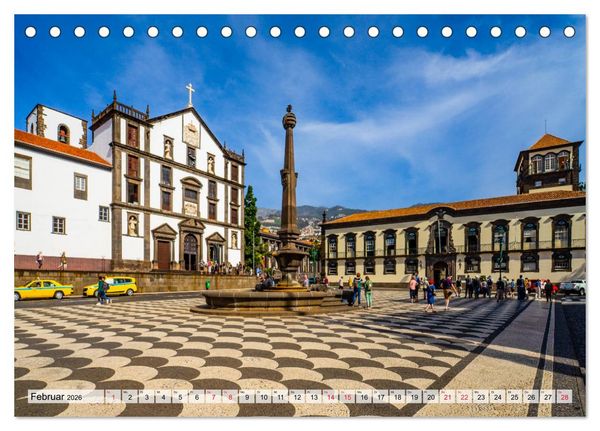 Produktbild: Madeira Die Stadt Funchal (Tischkalender 2026 DIN A5 quer), CALVENDO Monatskalender