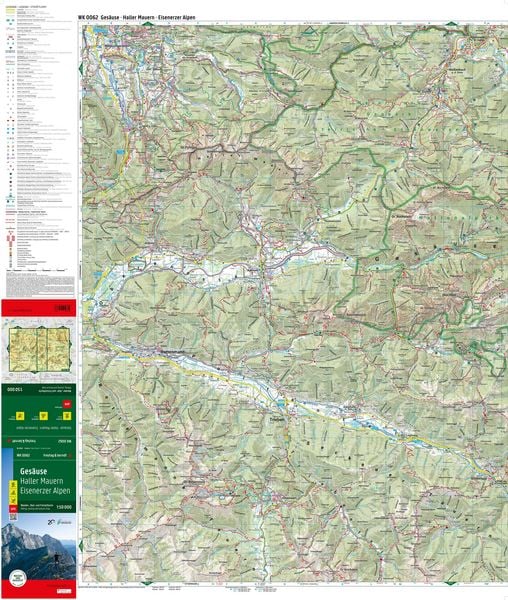 Produktbild: freytag & berndt Wanderkarte WK 0062 Ges&auml;use, Haller Mauern - Eisenerzer Alpen 1:50.000