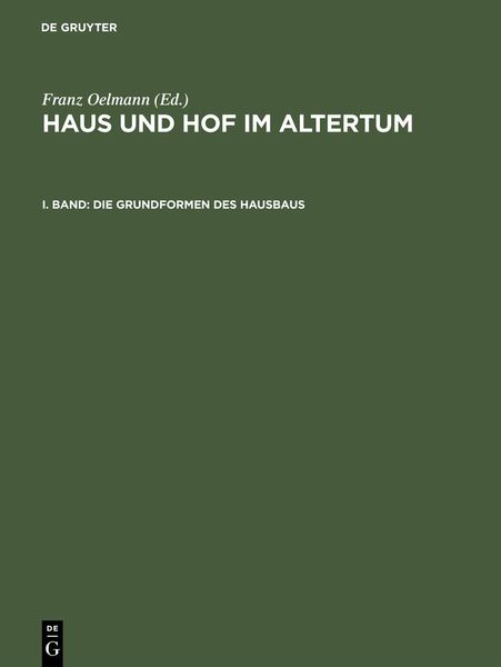 Produktbild: Die Grundformen des Hausbaus