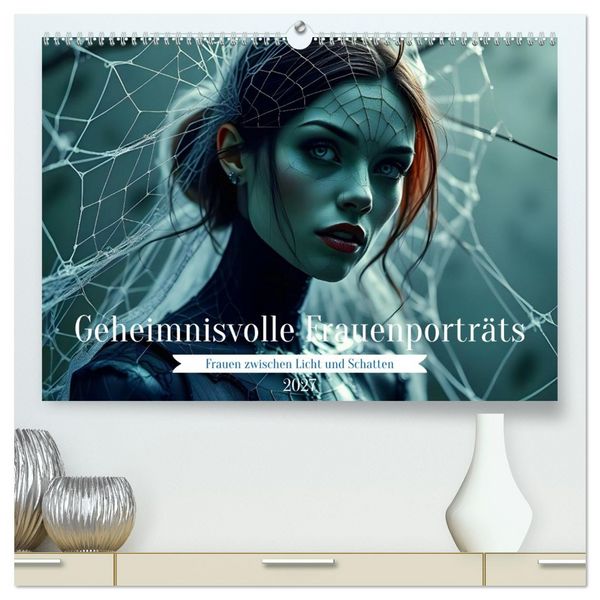 Produktbild: Geheimnisvolle Frauenportr&auml;ts (hochwertiger Premium Wandkalender 2027 DIN A2 quer), Kunstdruck in Hochglanz