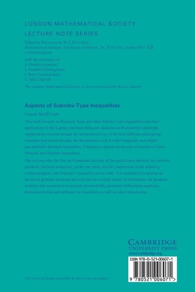 Produktbild: Aspects of Sobolev-Type Inequalities