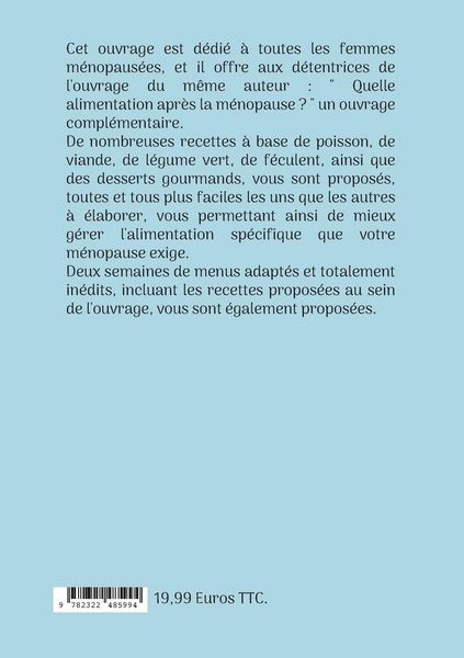 Produktbild: Mes recettes faciles pour la m&eacute;nopause.