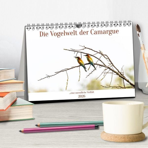 Produktbild: Die Vogelwelt der Camargue (Tischkalender 2026 DIN A5 quer), CALVENDO Monatskalender